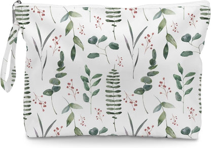 Palm leaves Wet Bag Travel Wet Dry Bag Beach Bag Diaper Bag Wet Bag For Swimsuit Travel Makeup Bag Toiletry Bag