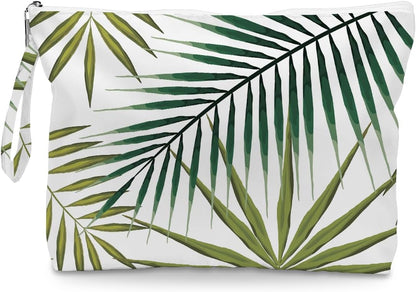 Palm leaves Wet Bag Travel Wet Dry Bag Beach Bag Diaper Bag Wet Bag For Swimsuit Travel Makeup Bag Toiletry Bag