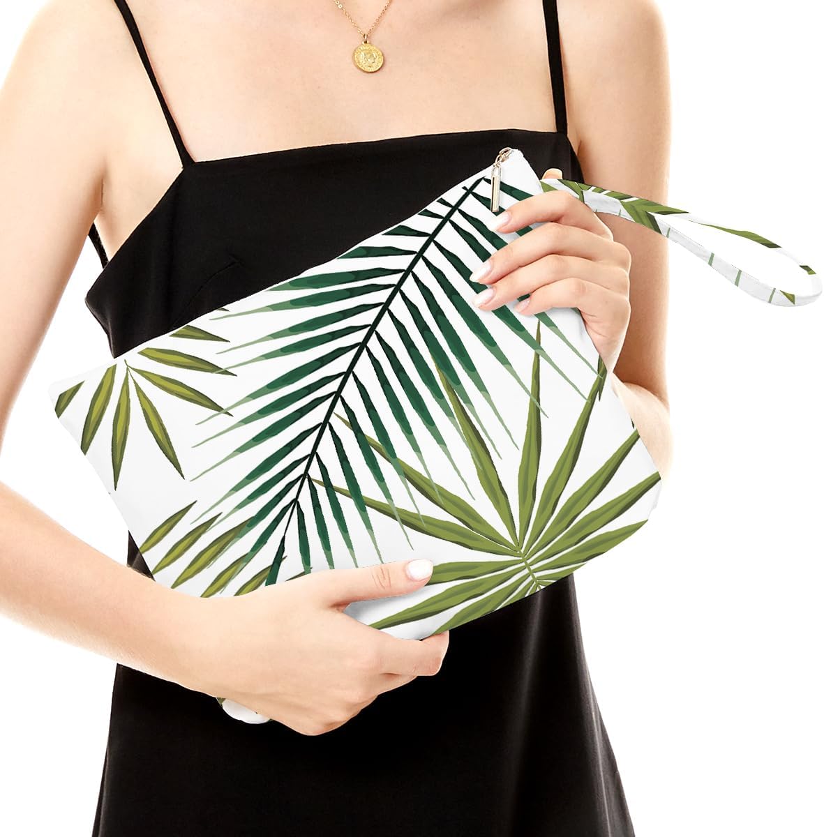 Palm leaves Wet Bag Travel Wet Dry Bag Beach Bag Diaper Bag Wet Bag For Swimsuit Travel Makeup Bag Toiletry Bag