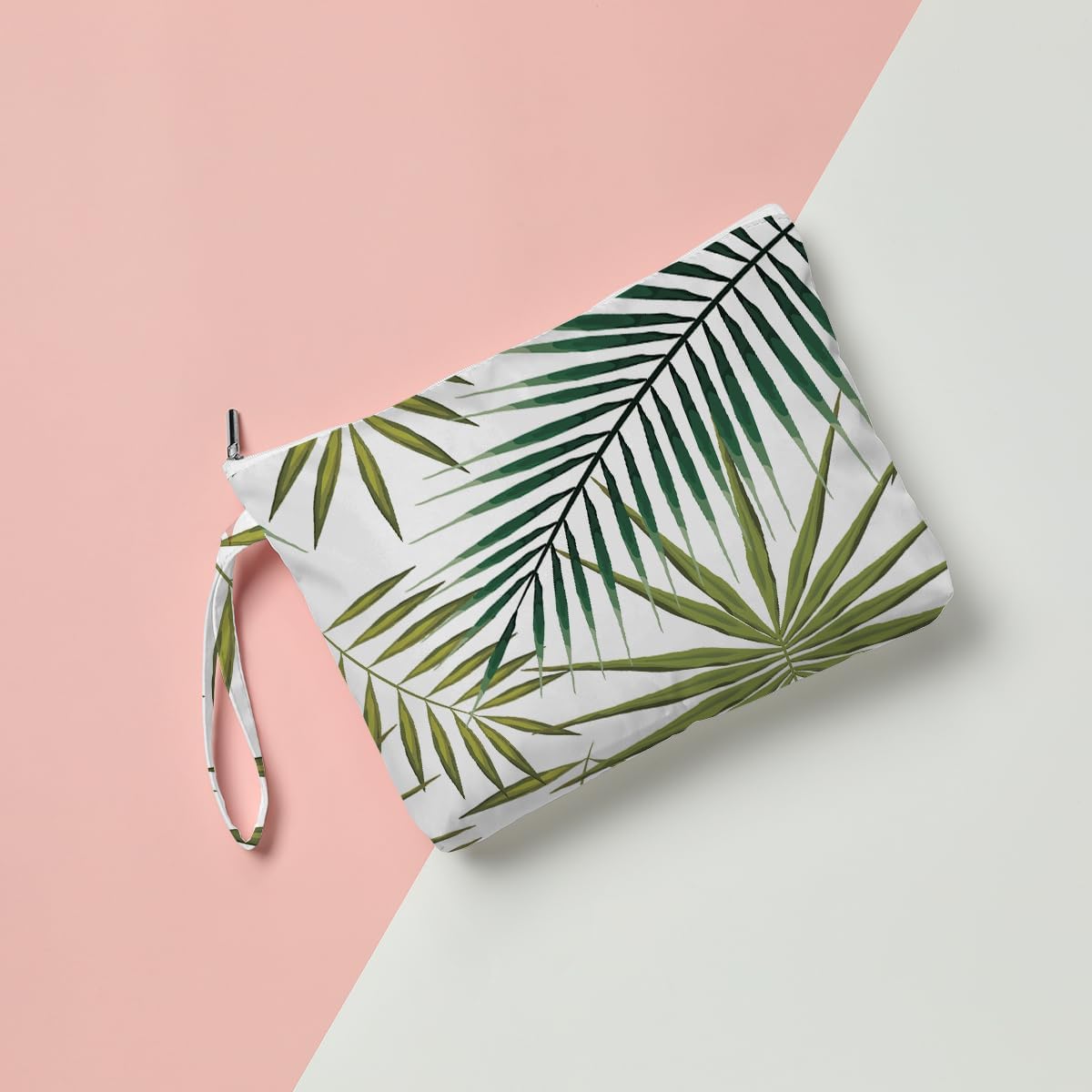 Palm leaves Wet Bag Travel Wet Dry Bag Beach Bag Diaper Bag Wet Bag For Swimsuit Travel Makeup Bag Toiletry Bag