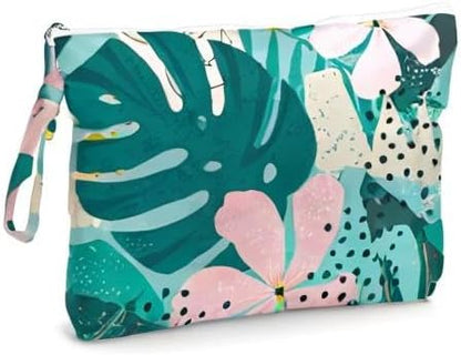 Palm leaves Wet Bag Travel Wet Dry Bag Beach Bag Diaper Bag Wet Bag For Swimsuit Travel Makeup Bag Toiletry Bag