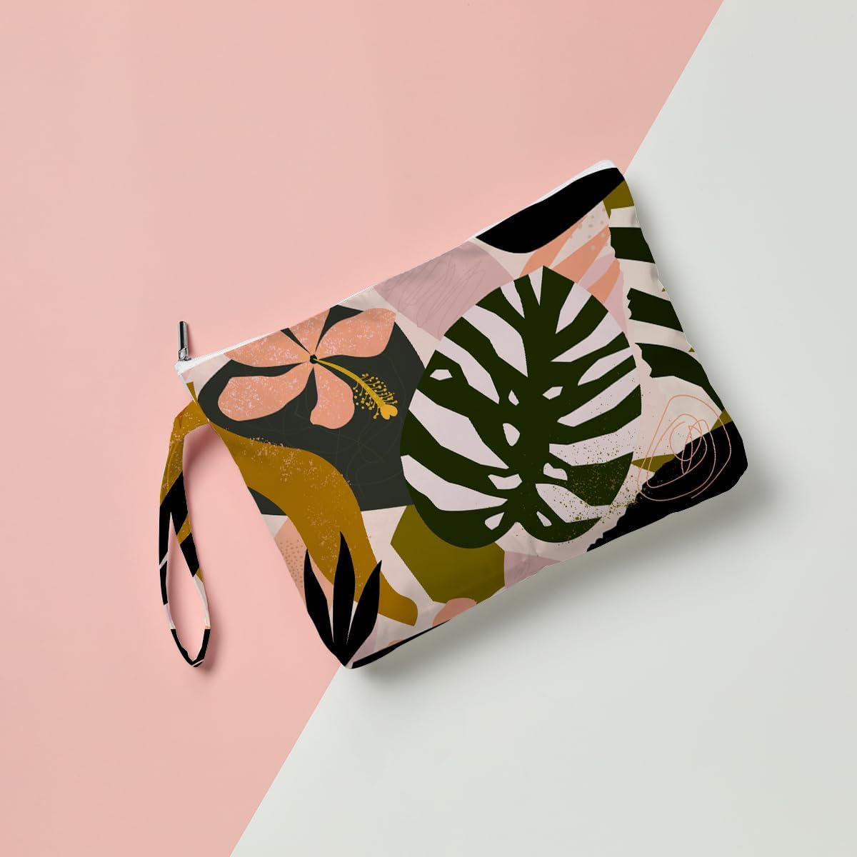 Palm leaves Wet Bag Travel Wet Dry Bag Beach Bag Diaper Bag Wet Bag For Swimsuit Travel Makeup Bag Toiletry Bag