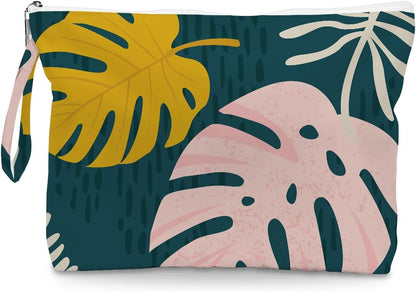 Palm leaves Wet Bag Travel Wet Dry Bag Beach Bag Diaper Bag Wet Bag For Swimsuit Travel Makeup Bag Toiletry Bag