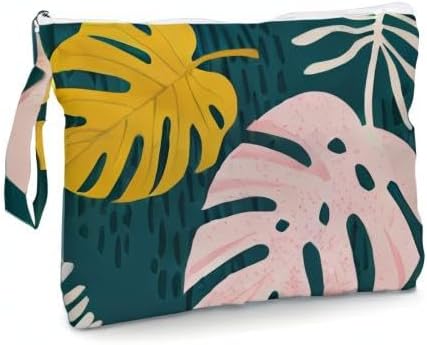 Palm leaves Wet Bag Travel Wet Dry Bag Beach Bag Diaper Bag Wet Bag For Swimsuit Travel Makeup Bag Toiletry Bag