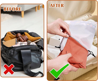 5 Pack Shoe Bags for Travel, Drawstring Bag for Men Women, Shoe Storage, Travel Essentials, Organization Accessories (5, Pink)