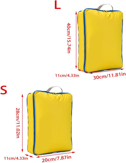 Travel Clothes Compressions Storage Bag Clothes Packings Bag Suitable for Camping Hiking Saving Luggage Space Travel Compaction Packaging Cuboids