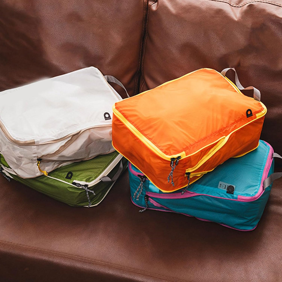 Travel Clothes Compressions Storage Bag Clothes Packings Bag Suitable for Camping Hiking Saving Luggage Space Travel Compaction Packaging Cuboids