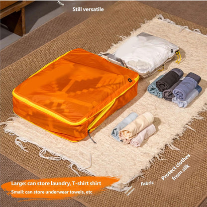 Travel Clothes Compressions Storage Bag Clothes Packings Bag Suitable for Camping Hiking Saving Luggage Space Travel Compaction Packaging Cuboids