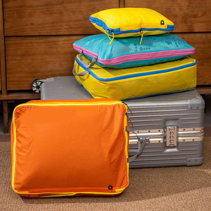 Travel Clothes Compressions Storage Bag Clothes Packings Bag Suitable for Camping Hiking Saving Luggage Space Travel Compaction Packaging Cuboids