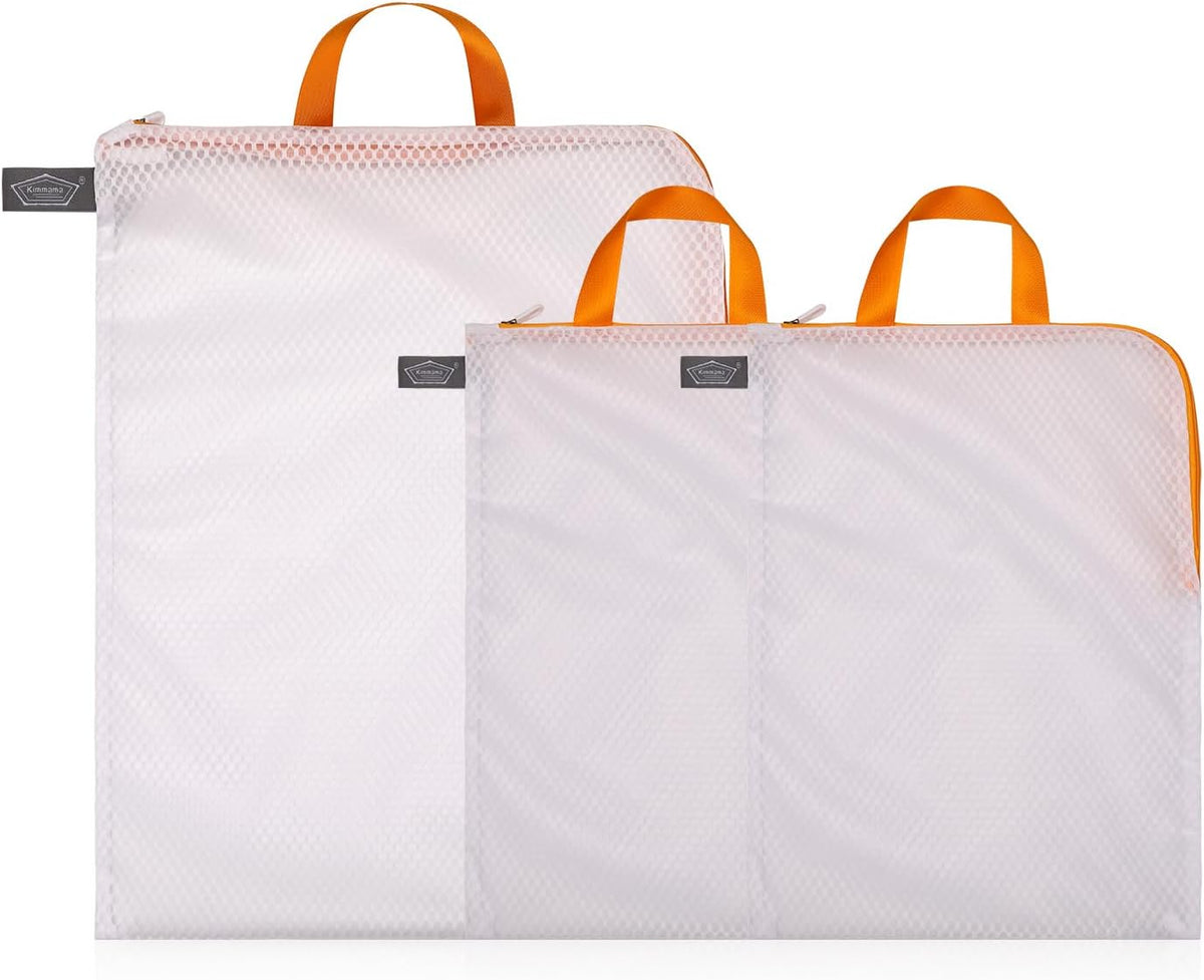 Laundry Mesh Wash Bag, Garment Bag for Washing Machine, 1L + 1M | Honeycomb mesh bags for washing underwear, bra, socks, scarf, shoes
