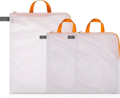 Laundry Mesh Wash Bag, Garment Bag for Washing Machine, 1L + 1M | Honeycomb mesh bags for washing underwear, bra, socks, scarf, shoes