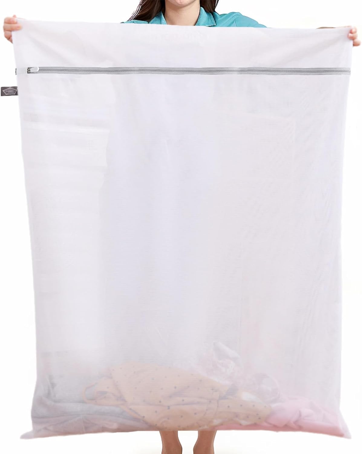 Laundry Mesh Wash Bag, Garment Bag for Washing Machine, 1L + 1M | Honeycomb mesh bags for washing underwear, bra, socks, scarf, shoes