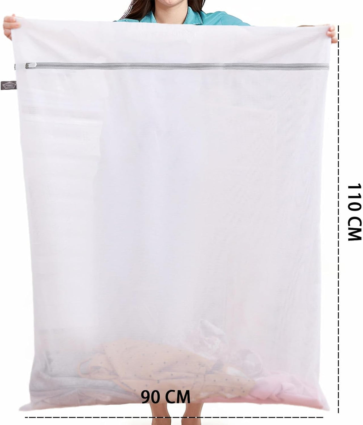 Laundry Mesh Wash Bag, Garment Bag for Washing Machine, 1L + 1M | Honeycomb mesh bags for washing underwear, bra, socks, scarf, shoes