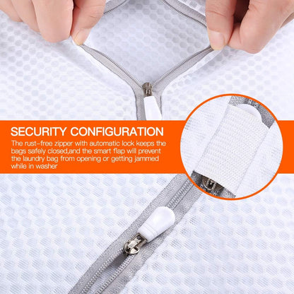 Laundry Mesh Wash Bag, Garment Bag for Washing Machine, 1L + 1M | Honeycomb mesh bags for washing underwear, bra, socks, scarf, shoes