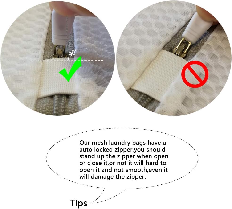 Laundry Mesh Wash Bag, Garment Bag for Washing Machine, 1L + 1M | Honeycomb mesh bags for washing underwear, bra, socks, scarf, shoes