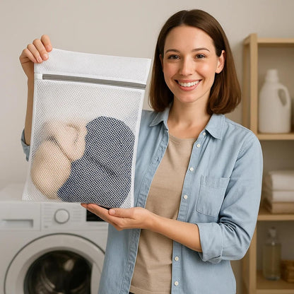 Laundry Mesh Wash Bag, Garment Bag for Washing Machine, 1L + 1M | Honeycomb mesh bags for washing underwear, bra, socks, scarf, shoes