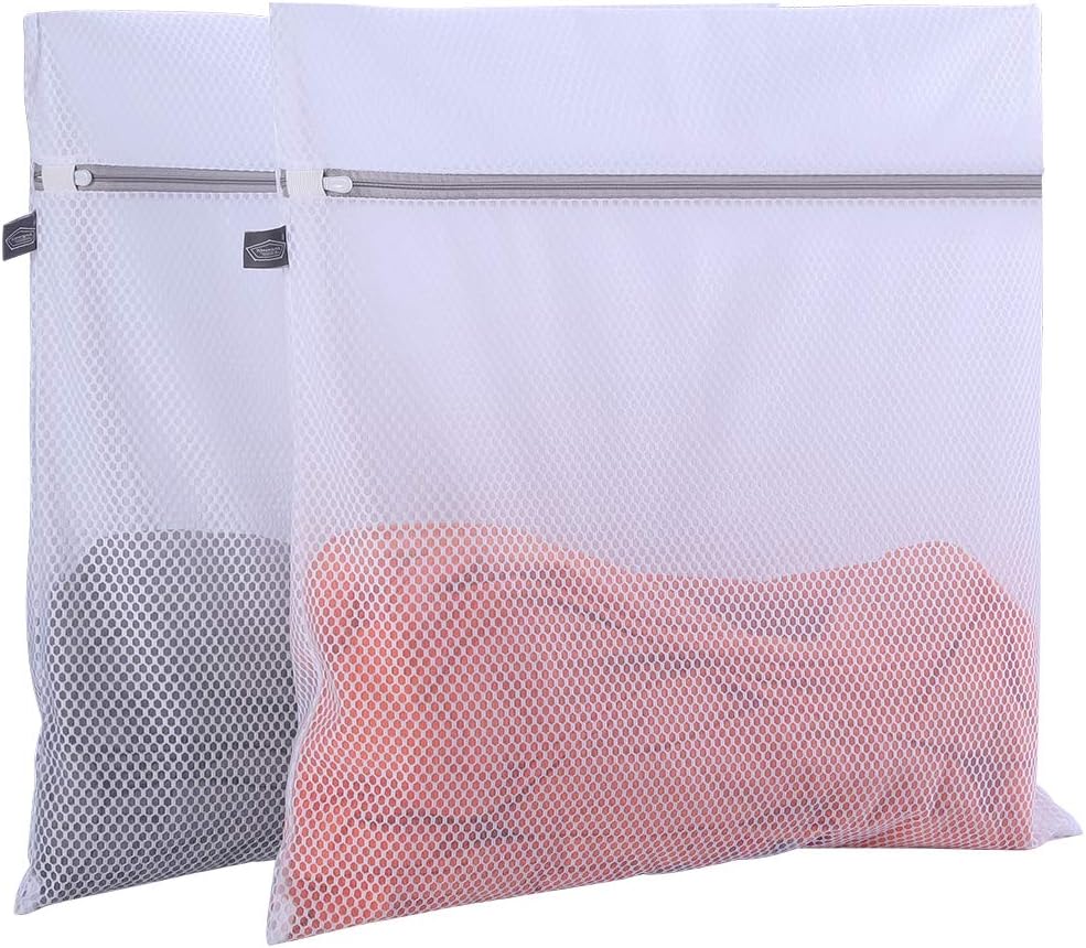 Laundry Mesh Wash Bag, Garment Bag for Washing Machine, 1L + 1M | Honeycomb mesh bags for washing underwear, bra, socks, scarf, shoes