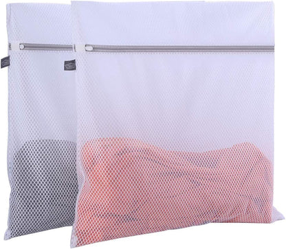 Laundry Mesh Wash Bag, Garment Bag for Washing Machine, 1L + 1M | Honeycomb mesh bags for washing underwear, bra, socks, scarf, shoes