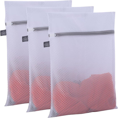Laundry Mesh Wash Bag, Garment Bag for Washing Machine, 1L + 1M | Honeycomb mesh bags for washing underwear, bra, socks, scarf, shoes