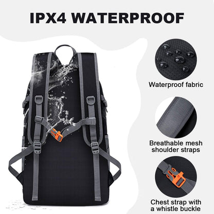 Backpack - Ultra Lightweight Packable Backpack for Travel Camping, Hiking Back Pack Waterproof Foldable Daypack