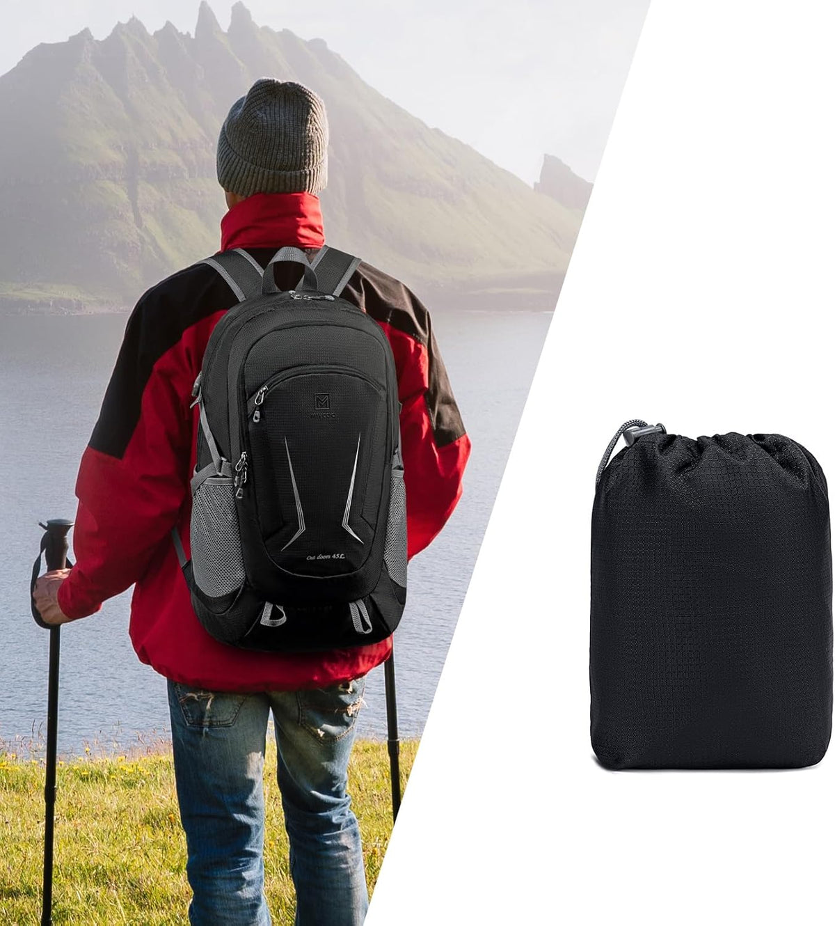 Backpack - Ultra Lightweight Packable Backpack for Travel Camping, Hiking Back Pack Waterproof Foldable Daypack