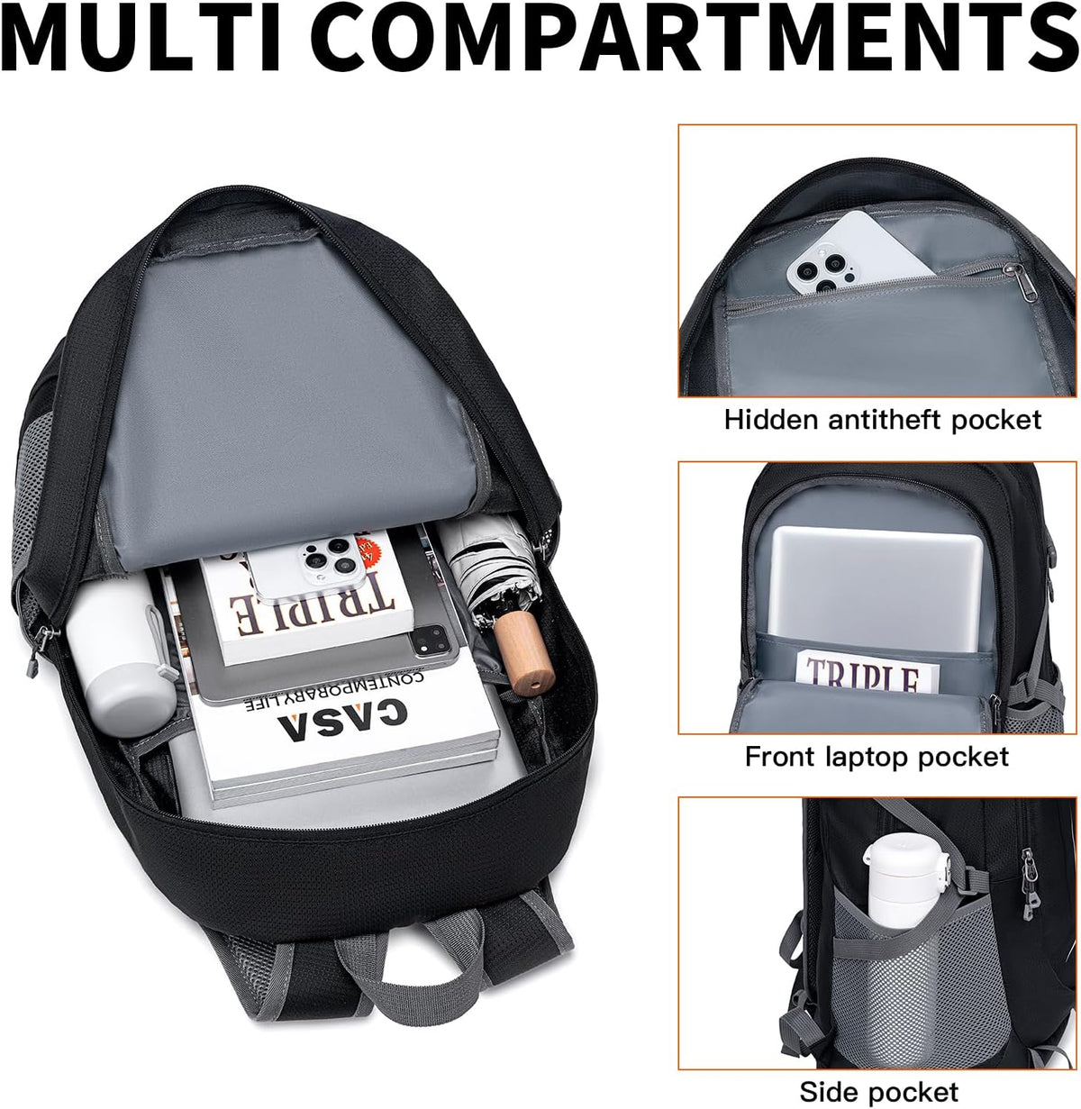 Backpack - Ultra Lightweight Packable Backpack for Travel Camping, Hiking Back Pack Waterproof Foldable Daypack