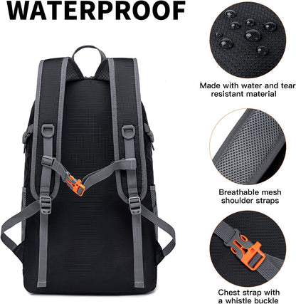 Backpack - Ultra Lightweight Packable Backpack for Travel Camping, Hiking Back Pack Waterproof Foldable Daypack