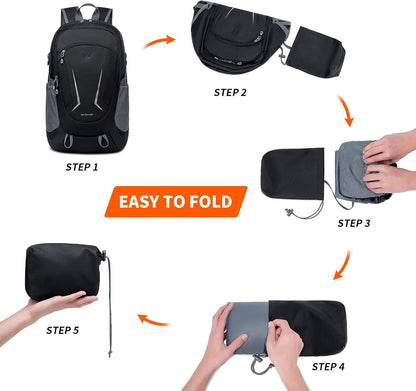 Backpack - Ultra Lightweight Packable Backpack for Travel Camping, Hiking Back Pack Waterproof Foldable Daypack