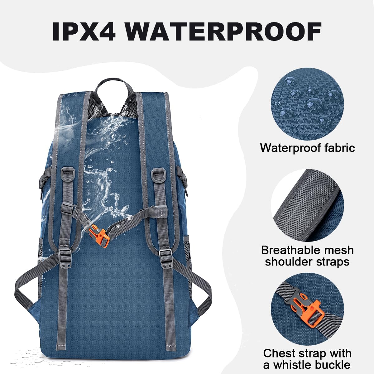 Backpack - Ultra Lightweight Packable Backpack for Travel Camping, Hiking Back Pack Waterproof Foldable Daypack
