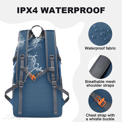 Backpack - Ultra Lightweight Packable Backpack for Travel Camping, Hiking Back Pack Waterproof Foldable Daypack