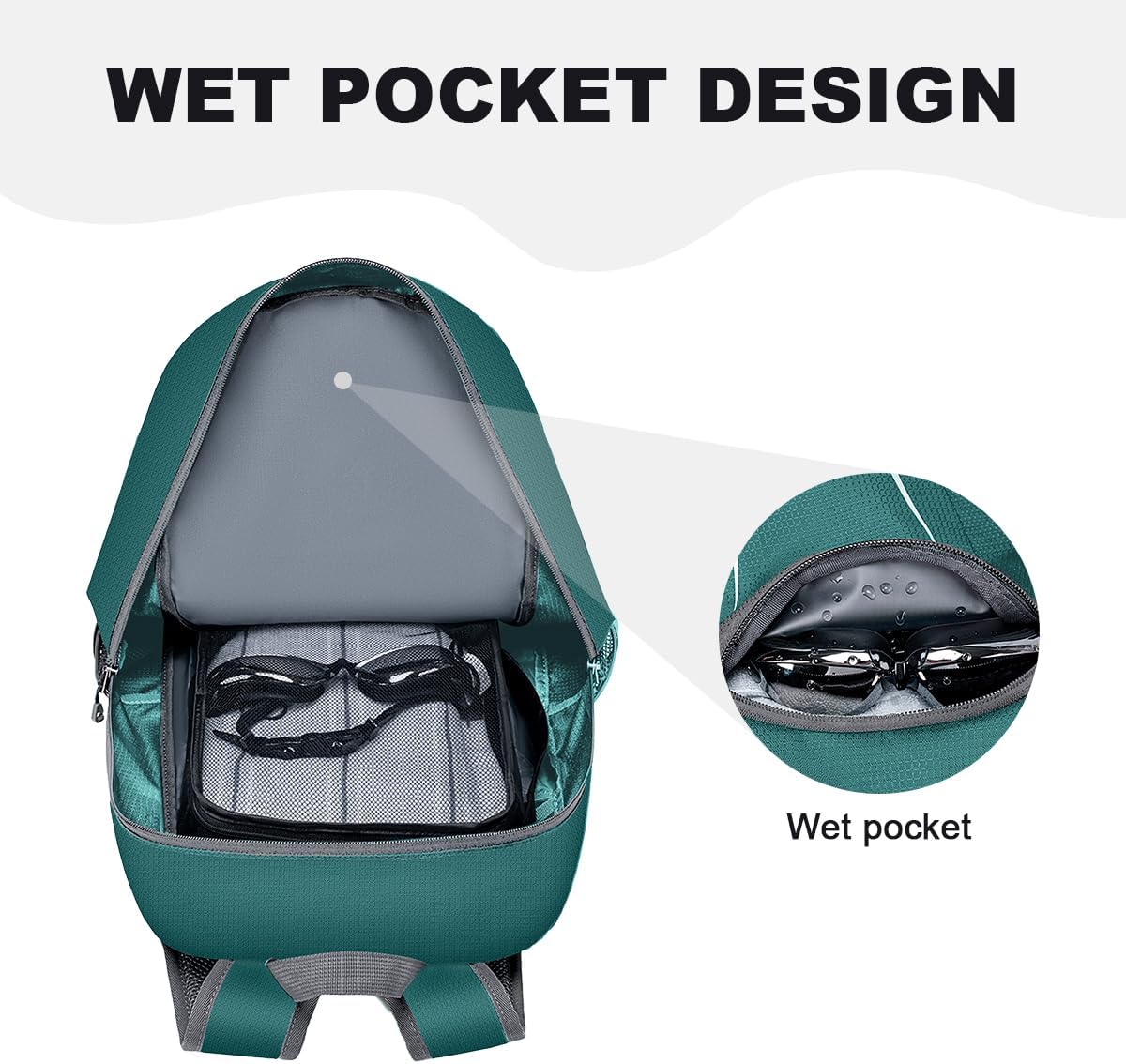Backpack - Ultra Lightweight Packable Backpack for Travel Camping, Hiking Back Pack Waterproof Foldable Daypack
