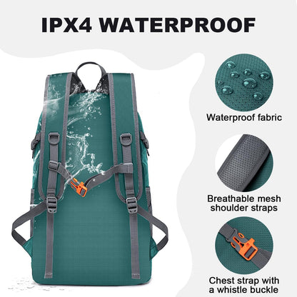 Backpack - Ultra Lightweight Packable Backpack for Travel Camping, Hiking Back Pack Waterproof Foldable Daypack