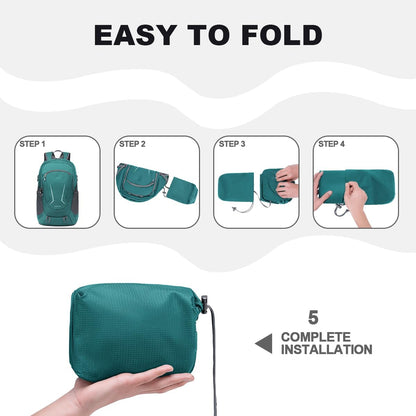Backpack - Ultra Lightweight Packable Backpack for Travel Camping, Hiking Back Pack Waterproof Foldable Daypack