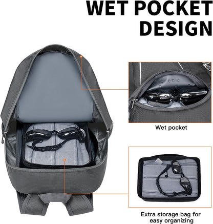 Backpack - Ultra Lightweight Packable Backpack for Travel Camping, Hiking Back Pack Waterproof Foldable Daypack