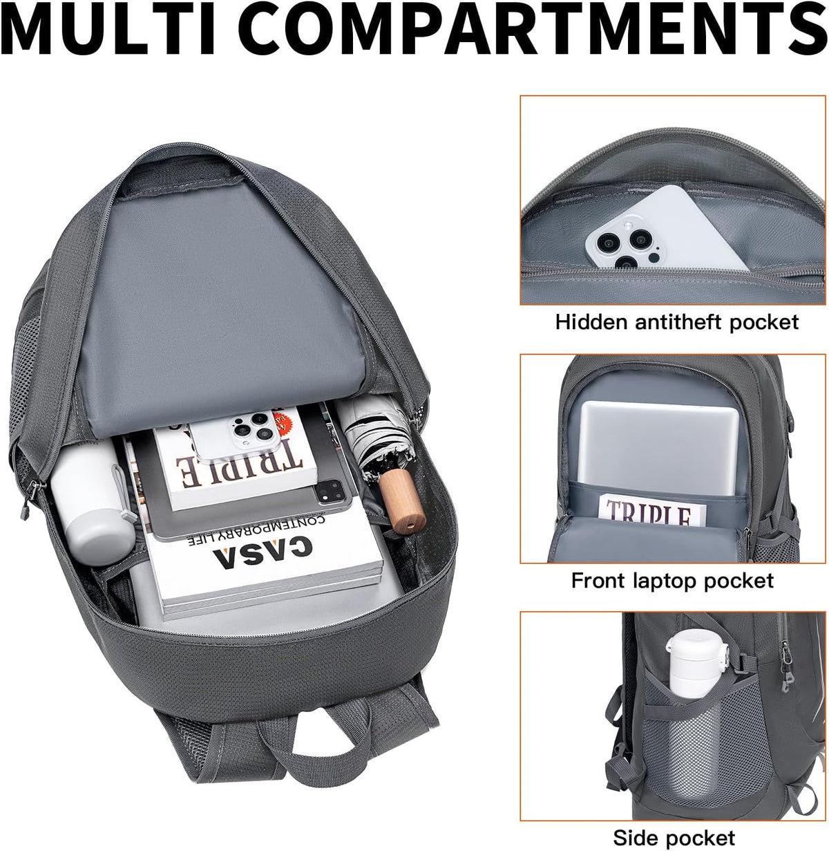 Backpack - Ultra Lightweight Packable Backpack for Travel Camping, Hiking Back Pack Waterproof Foldable Daypack