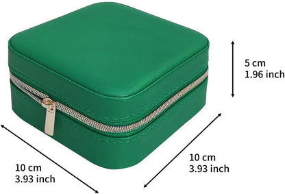 Mini Jewelry Travel Case, Small Portable Jewellry Organizer Box Portable Display Storage Box for Rings Earrings Necklaces, Gifts for Girl, Women, Wedding, Birthday, Mom, Mother's Day (Blue)