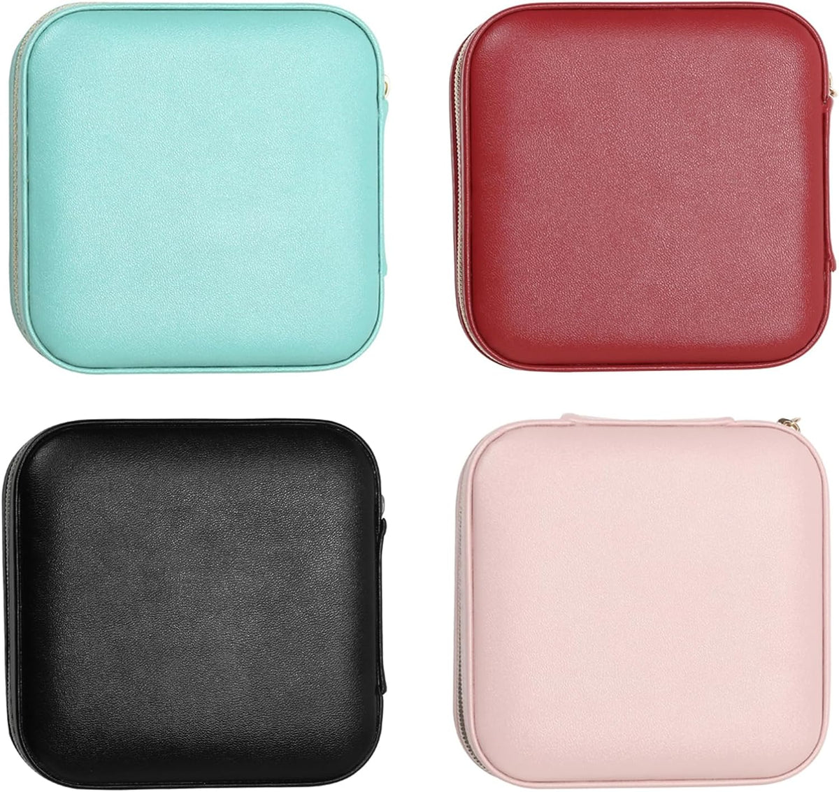 Mini Jewelry Travel Case, Small Portable Jewellry Organizer Box Portable Display Storage Box for Rings Earrings Necklaces, Gifts for Girl, Women, Wedding, Birthday, Mom, Mother's Day (Blue)