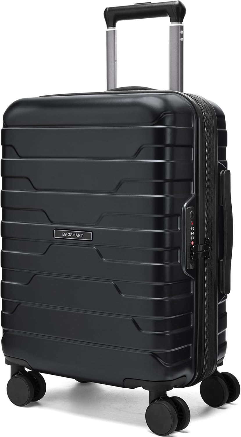 Carry On Luggage 22x14x9 Airline Approved with Spinner Wheels,Lightweight 20 Inch Luggage with TSA Lock,Expandable Hard Shell Carry On Suitcases for Men Women,Gray