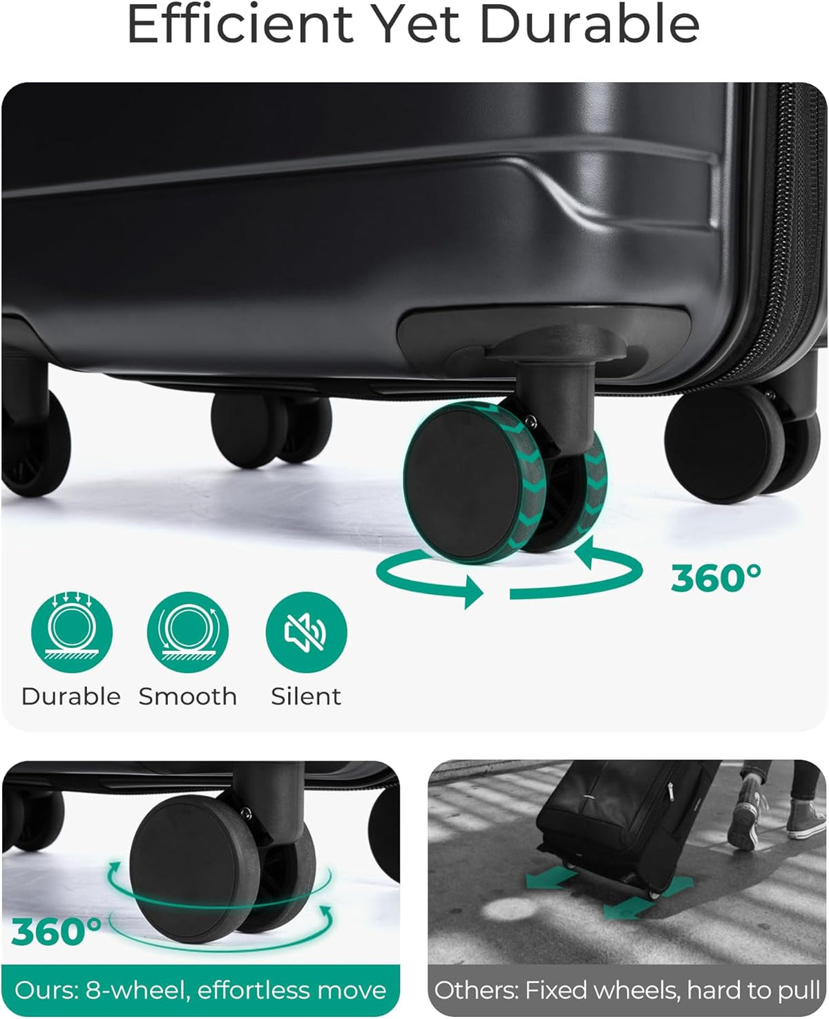 Carry On Luggage 22x14x9 Airline Approved with Spinner Wheels,Lightweight 20 Inch Luggage with TSA Lock,Expandable Hard Shell Carry On Suitcases for Men Women,Gray