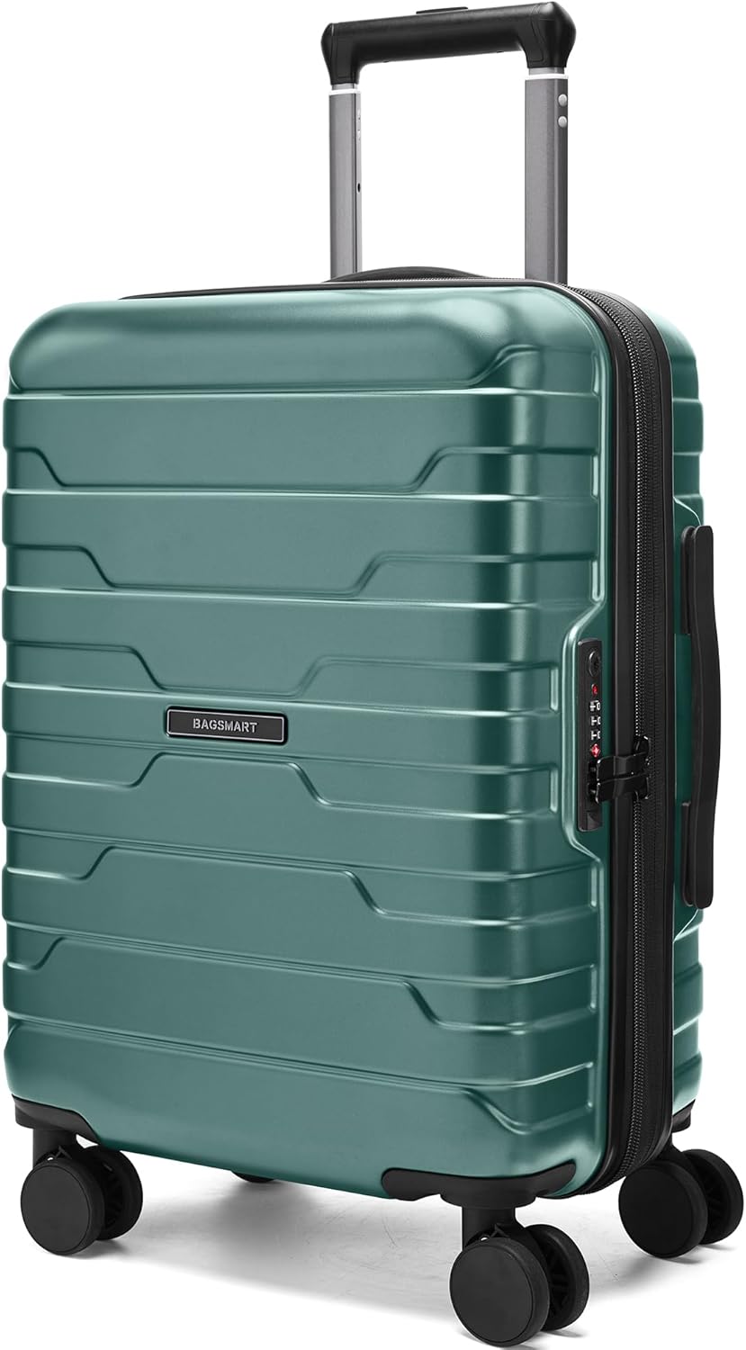 Carry On Luggage 22x14x9 Airline Approved with Spinner Wheels,Lightweight 20 Inch Luggage with TSA Lock,Expandable Hard Shell Carry On Suitcases for Men Women,Gray