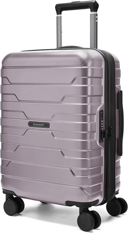 Carry On Luggage 22x14x9 Airline Approved with Spinner Wheels,Lightweight 20 Inch Luggage with TSA Lock,Expandable Hard Shell Carry On Suitcases for Men Women,Gray