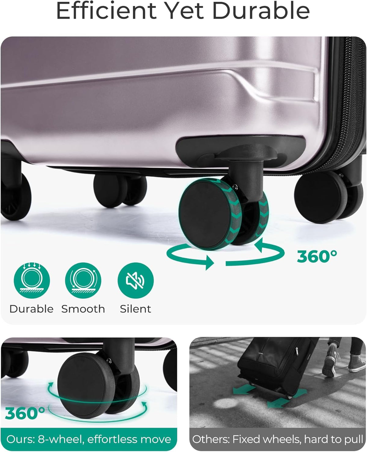 Carry On Luggage 22x14x9 Airline Approved with Spinner Wheels,Lightweight 20 Inch Luggage with TSA Lock,Expandable Hard Shell Carry On Suitcases for Men Women,Gray
