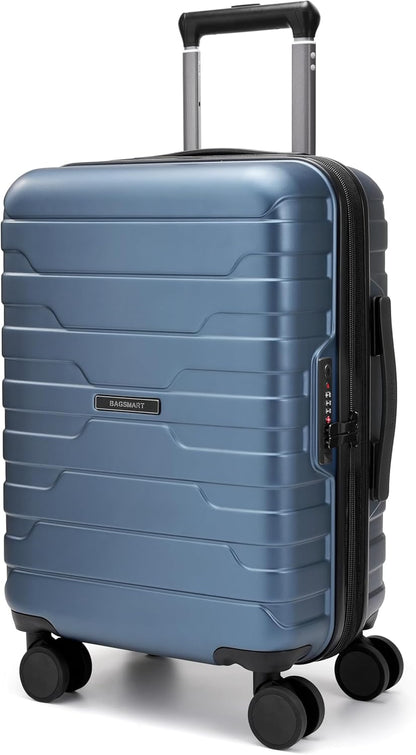 Carry On Luggage 22x14x9 Airline Approved with Spinner Wheels,Lightweight 20 Inch Luggage with TSA Lock,Expandable Hard Shell Carry On Suitcases for Men Women,Gray