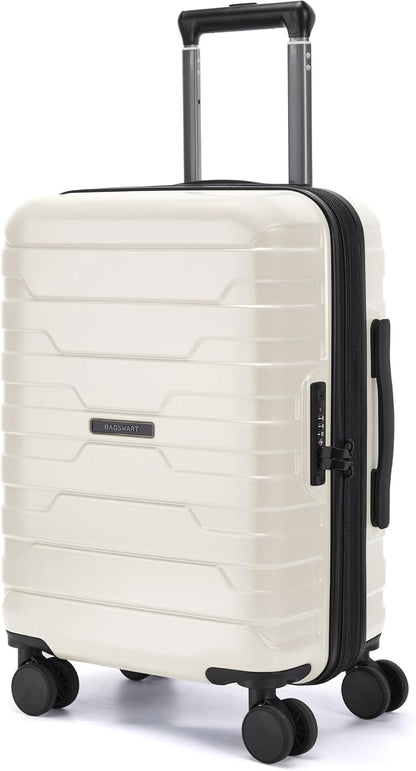 Carry On Luggage 22x14x9 Airline Approved with Spinner Wheels,Lightweight 20 Inch Luggage with TSA Lock,Expandable Hard Shell Carry On Suitcases for Men Women,Gray