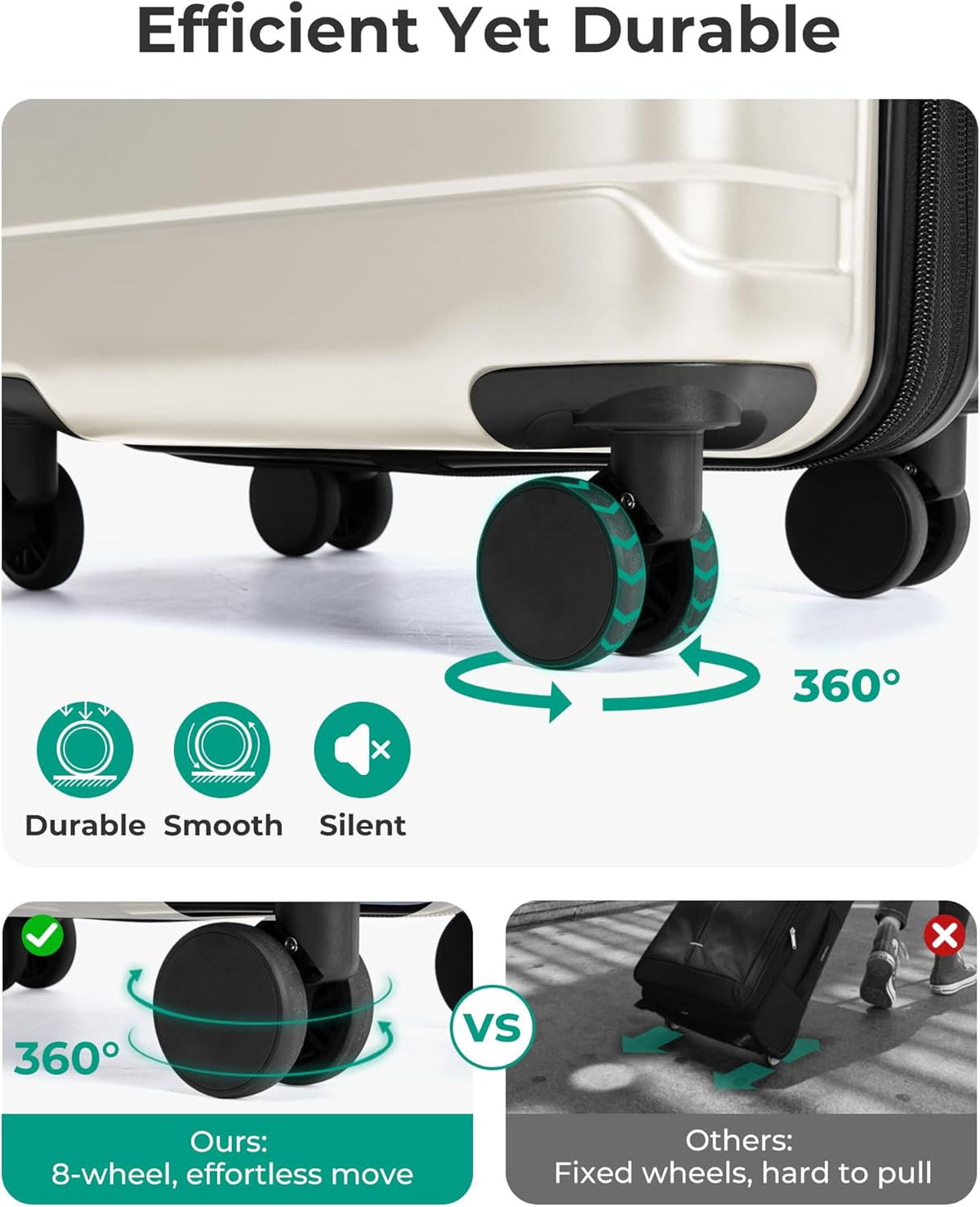 Carry On Luggage 22x14x9 Airline Approved with Spinner Wheels,Lightweight 20 Inch Luggage with TSA Lock,Expandable Hard Shell Carry On Suitcases for Men Women,Gray