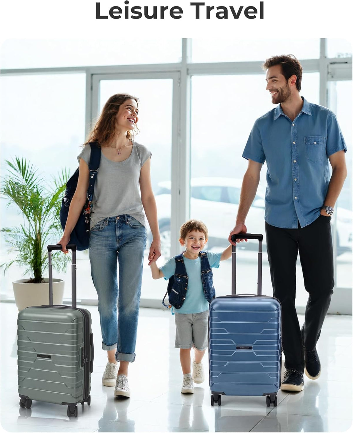 Carry On Luggage 22x14x9 Airline Approved with Spinner Wheels,Lightweight 20 Inch Luggage with TSA Lock,Expandable Hard Shell Carry On Suitcases for Men Women,Gray