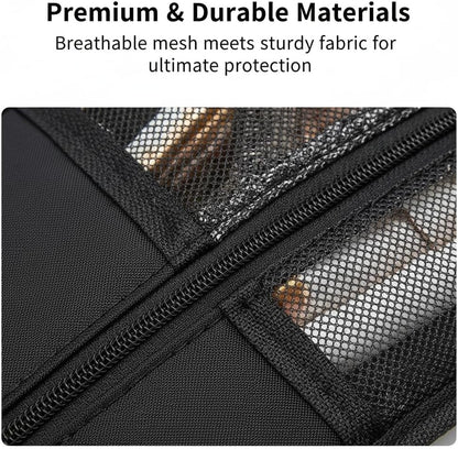 Hanging Toiletry Bag Organizer, Water Resistant Makeup Bag for Travel, Compact Toiletries Bag for Women Men Travel Accessories(pink)