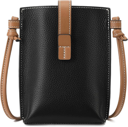 Leather Small Crossbody Bags for Women Phone Purse Minimalism Cell Phone Bag with Card Slot