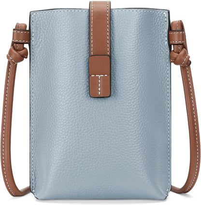 Leather Small Crossbody Bags for Women Phone Purse Minimalism Cell Phone Bag with Card Slot