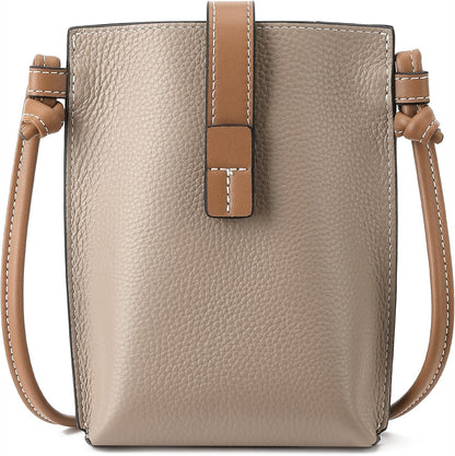Leather Small Crossbody Bags for Women Phone Purse Minimalism Cell Phone Bag with Card Slot